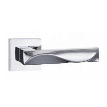 2019  Square zinc alloy CP color lever big door handles with lock